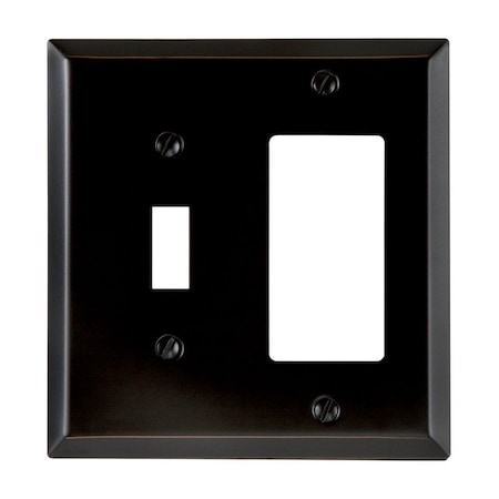 Amerelle Wall Plate, Number of Gangs: 2 Steel, Bronze Finish, Bronze 163TRDB
